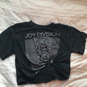 Joy division John galt retro crop tee